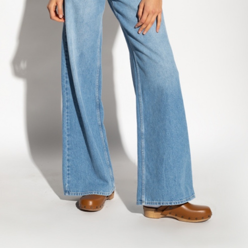 Isabel Marant Thalie Buckle Leather Brown clogs size 10 - Picture 5 of 14